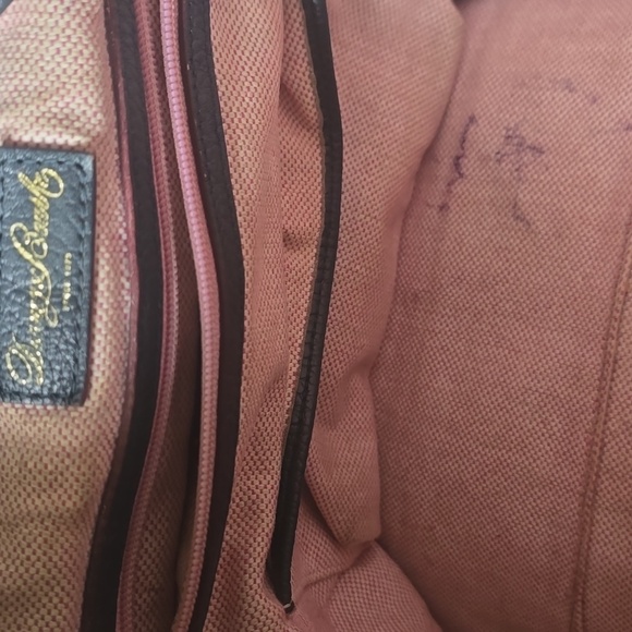 Dooney & Bourke Dark Navy Hobo Bag with Gold Hardware Pink Interior - Picture 8 of 12